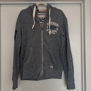 Superdry Grey Full-Zip Hoodie